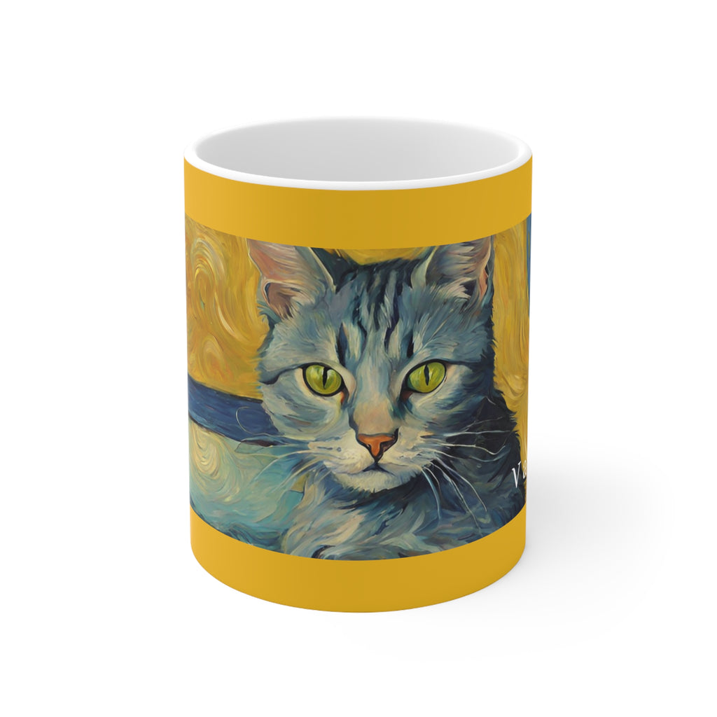 Cat Van Gogh Mug 11oz