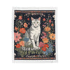 Velveteen Plush Cat Tapestry Blanket