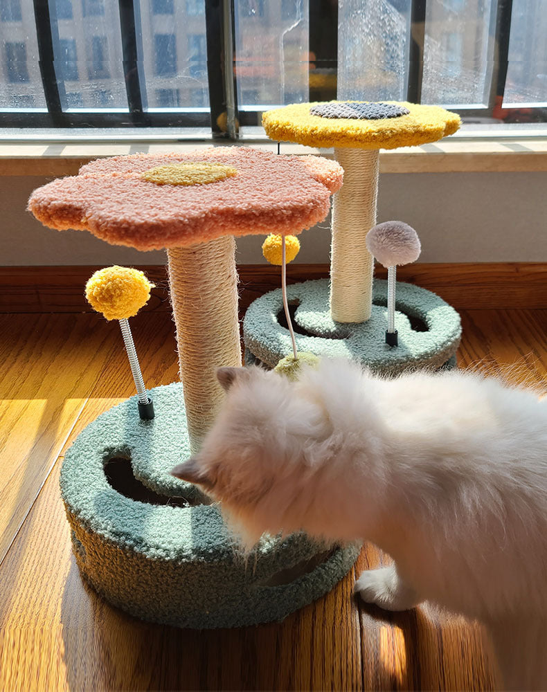 Cat Interactive Scratch Tower