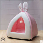 Cute Bunny Ear Cat House