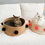 Stylish Cat Basket Bed