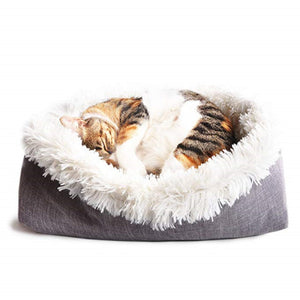 Fluffy Convertible Cat Bed