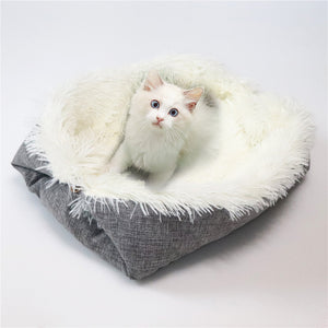 Fluffy Convertible Cat Bed