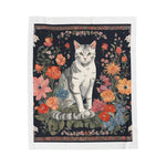 Velveteen Plush Cat Tapestry Blanket