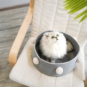 Stylish Cat Basket Bed