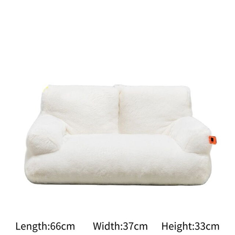 Luxury Fur Summertime Pet Cat Nest Sofa Modern Puppy Small Animal Kitten Dog Bed Couch Cushion Bedding Indoor Kennel House 2023